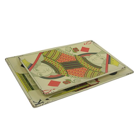 CJ. DE PETISQUEIRA DE CERAMICA - BARALHO - 2 PCS