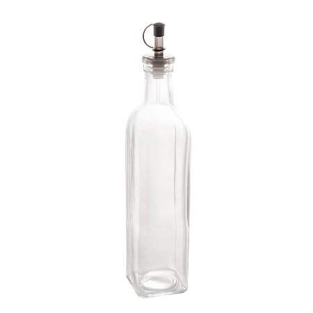 GARRAFA P/AZEITE VIDRO SODO-CÁLCICO C/TAMPA PLÁSTICO 510ml