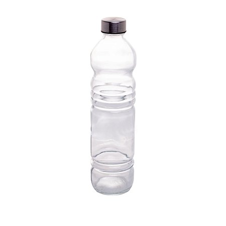 GARRAFA DE VIDRO SODO-CÁLCICO C/TAMPA PLÁSTICA STANDARD 1,1l