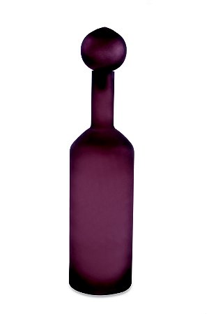 GARRAFA DECORATIVA EM VIDRO