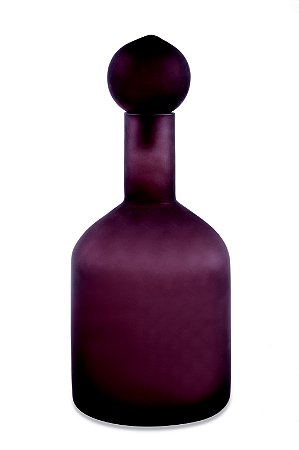 GARRAFA DECORATIVA EM VIDRO