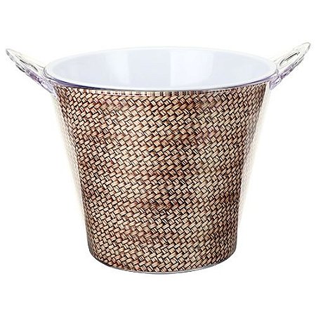 CHAMPANHEIRA TRELICA ACRILICO 2 ABRIDORES GARRAFA 5L BRANCO