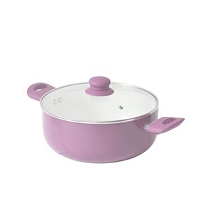 CAÇAROLA ALUMÍNIO EM CERÂMICA CABO SILICONE 33x20cm