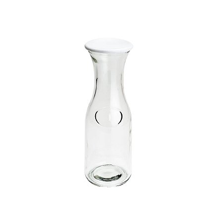 GARRAFA DE VIDRO C/TAMPA DE PLÁSTICO LUMIS TRANSPARENTE 1l