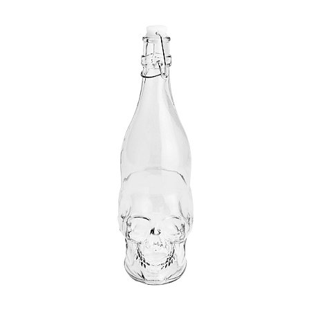GARRAFA DE VIDRO CAVEIRA ROCK STYLE 1l