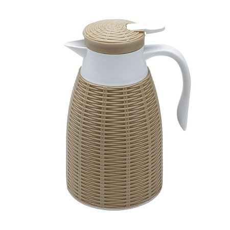 GARRAFA TÉRMICA C/RATTAN DE PLÁSTICO MARROM TRESS 1l