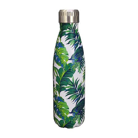 GARRAFA TERMICA TROPICAL PARA VIAGEM EM ACO INOX 500ML