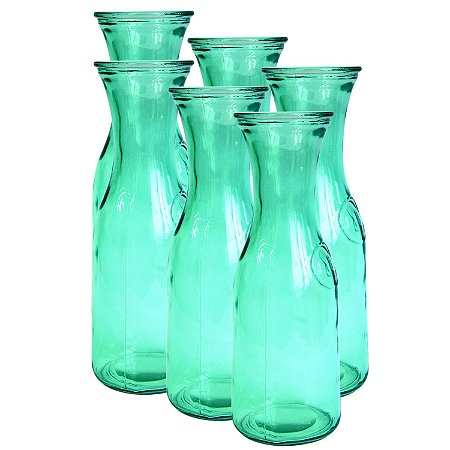 CJ. DE GARRAFAS DE VIDRO - 6 PCS