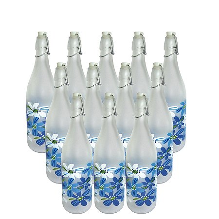 CJ. DE GARRAFAS DE VIDRO - 12 PCS
