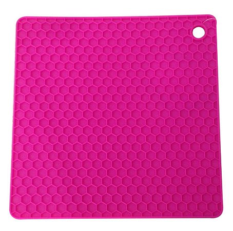 DESCANSO PARA PANELAS EM SILICONE 17.3X17.3CM CORES SORTIDAS