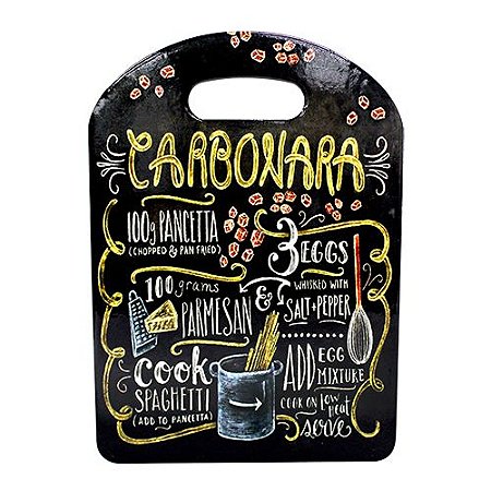 DESCANSO PANELA DECORATIVO CARBONARA CERAMICA 25X20X20 PRETO