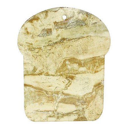 DESCANSO DE PANELA DECORATIVO EM CERAMICA L25XP20CM COR BEGE