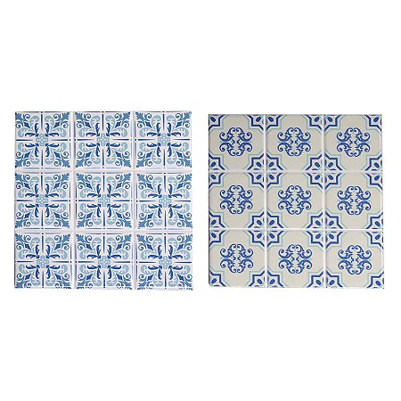CJ. DE PORTA PANELA DE CERAMICA ESTAMPADOS - 2PS