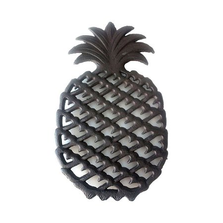 DESCANSO DE PANELA DE METAL ABACAXI 25CM X 15,6CM