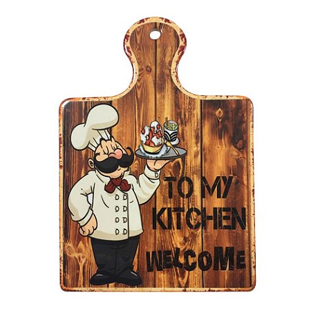 DESCANSO DE PANELA DECORATIVO KITCHEN EM CERAMICA D16X28CM