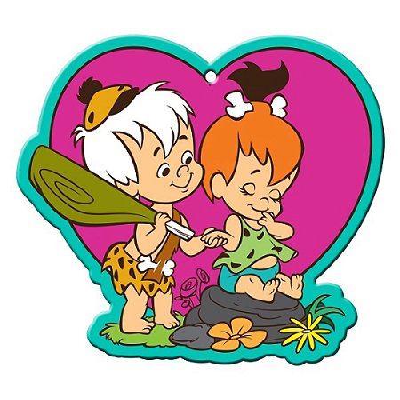 SUPORTE PANELA CERAMICA HB FLINTSTONES BABIES PEEBLE AND BAM