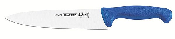 FACA CARNE INOX 10 PROFISSIONAL AZU