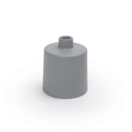VASO CONICO PEQUENO CINZA ESCURO