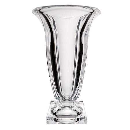 VASO COM PE MAGMA EM CRISTAL ECOLOGICO L19,8XP20,8XA33CM