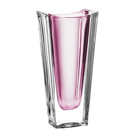 VASO OKINAWA EM CRISTAL ECOLOGICO L12,5XP7XA25,5CM COR VIOLETA