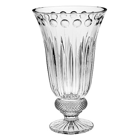 VASO COM PE WINDSOR EM CRISTAL DE CHUMBO D20XA33CM