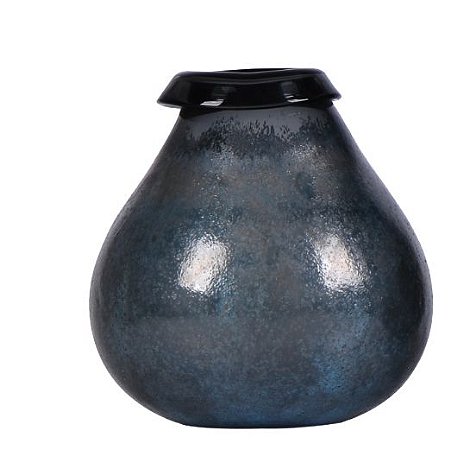 VASO IMBITUBA EM VIDRO 20.5CM COR DE CHUMBO