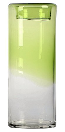 VASO DE VIDRO 31CM VERDE PARATY