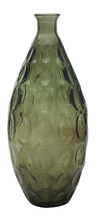 VASO DE VIDRO 38CM VERDE