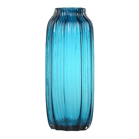 VASO DE VIDRO 31CM AZUL UBATUBA