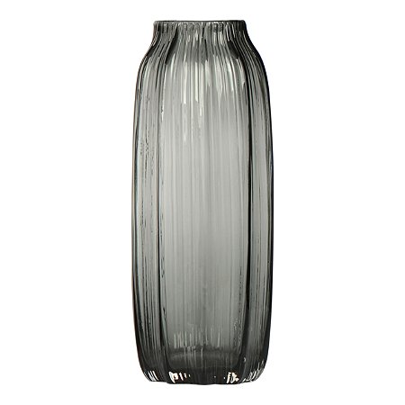 VASO DE VIDRO 31CM CINZA UBATUBA