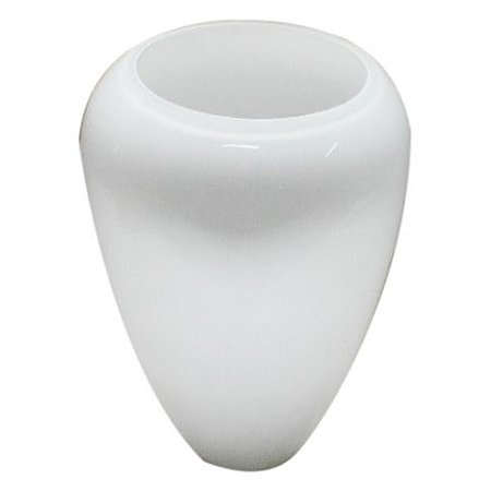 VASO DE VIDRO 11X29CM BRANCO