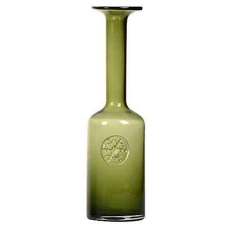 VASO DE VIDRO 36.5CM VERDE BUZIOS