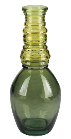 VASO DE VIDRO BARCELONA 30CM VERDE DEGRADÊ