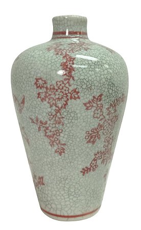 VASO RED BUSHES EM CERAMICA 16CM