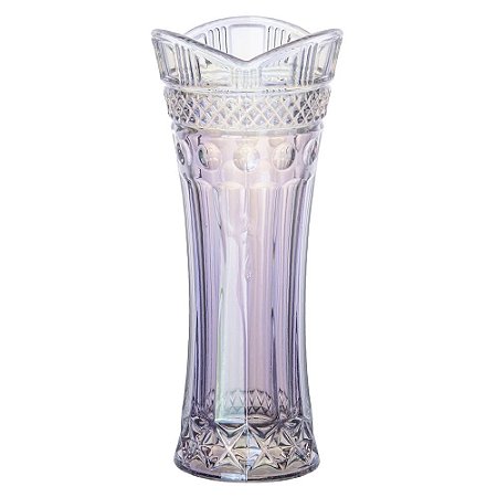 VASO FLOREIRO CLASSICA SOLITARIO EM CRISTAL ECOLOGICO D8XA18CM FURTA COR