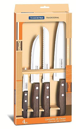JOGO FACAS INOX 4PC TRADICIONAL