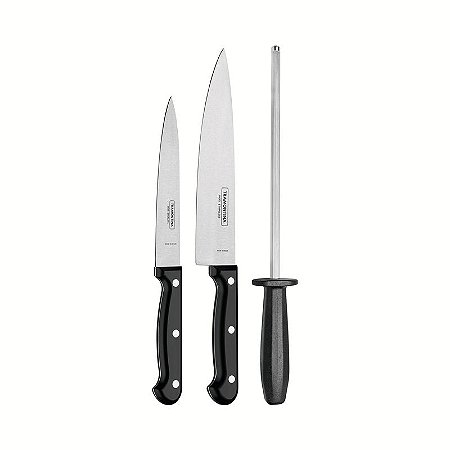 JOGO FACA INOX 3PC ULTRACORTE PRE