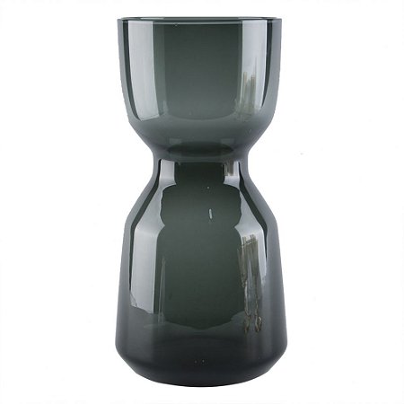 VASO DE VIDRO VERDE 30CM X 15CM