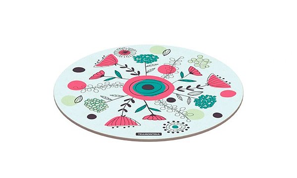 TABUA DE VIDRO REDONDA 40CM