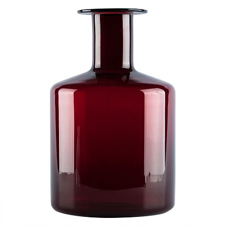 VASO DE VIDRO VERMELHO 27CM X 16,5CM