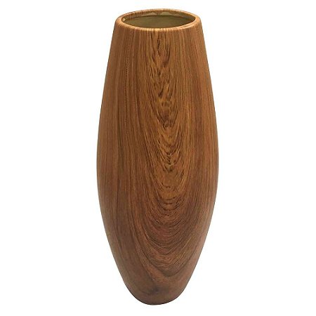 VASO DE CERAMICA ESTILO MADEIRA