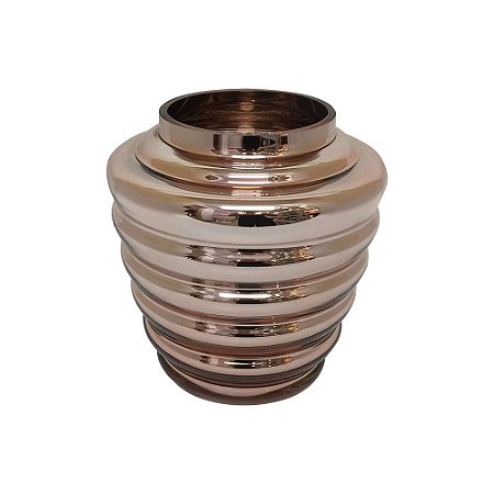 VASO DE VIDRO ROSE GOLD
