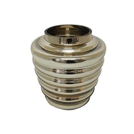 VASO DE VIDRO DOURADO