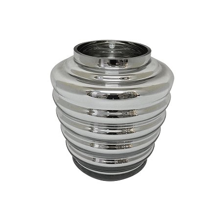 VASO DE VIDRO PRATA