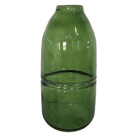 VASO DE VIDRO TRANSPARENTE 13 X 13 X 30