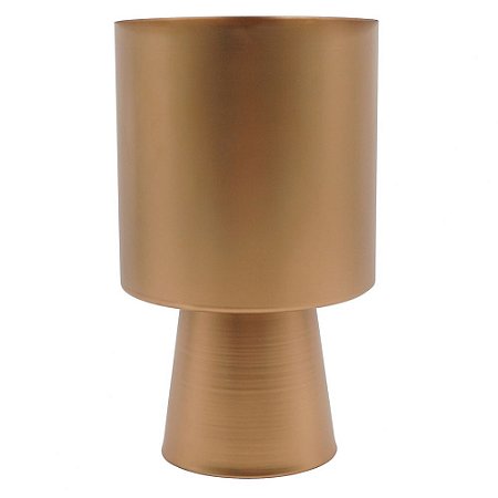 VASO DE METAL DOURADO