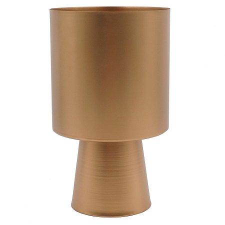 VASO DE METAL DOURADO