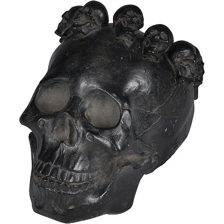 FIGURA DECORATIVA DE RESINA - CAVEIRA