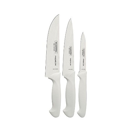 JOGO FACAS INOX 3PC PREMIUM BRA