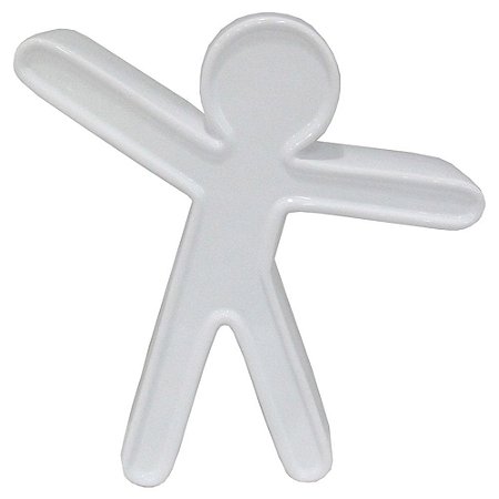 FIGURA DECORATIVA DE CERAMICA BRANCA